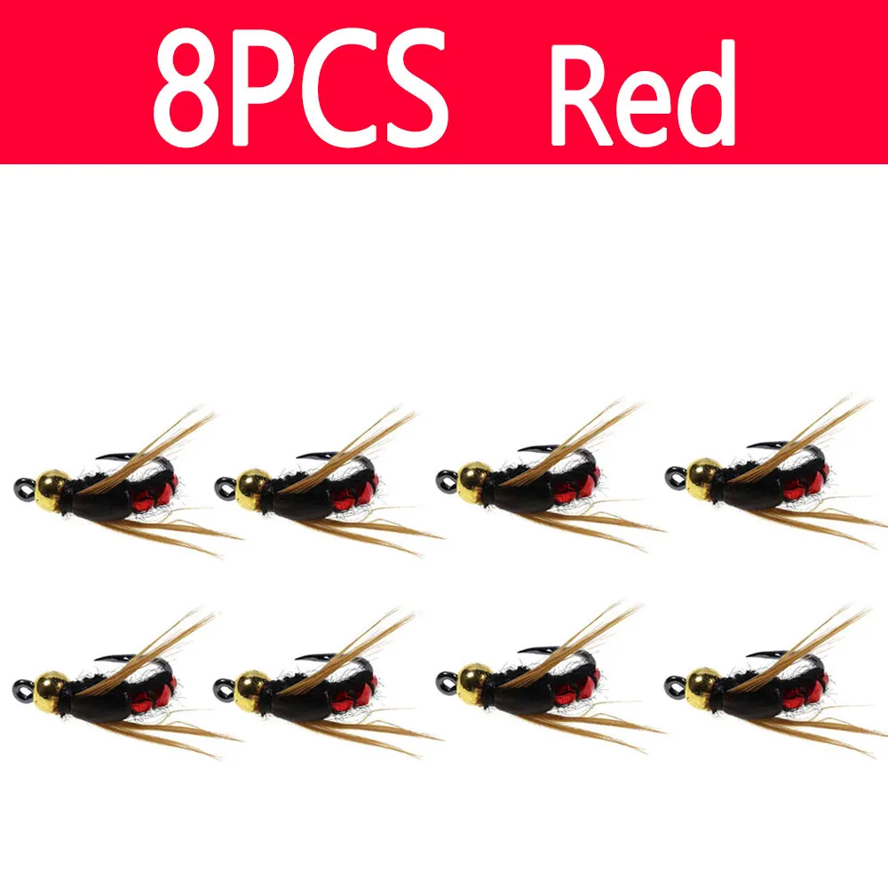 8pcs Red