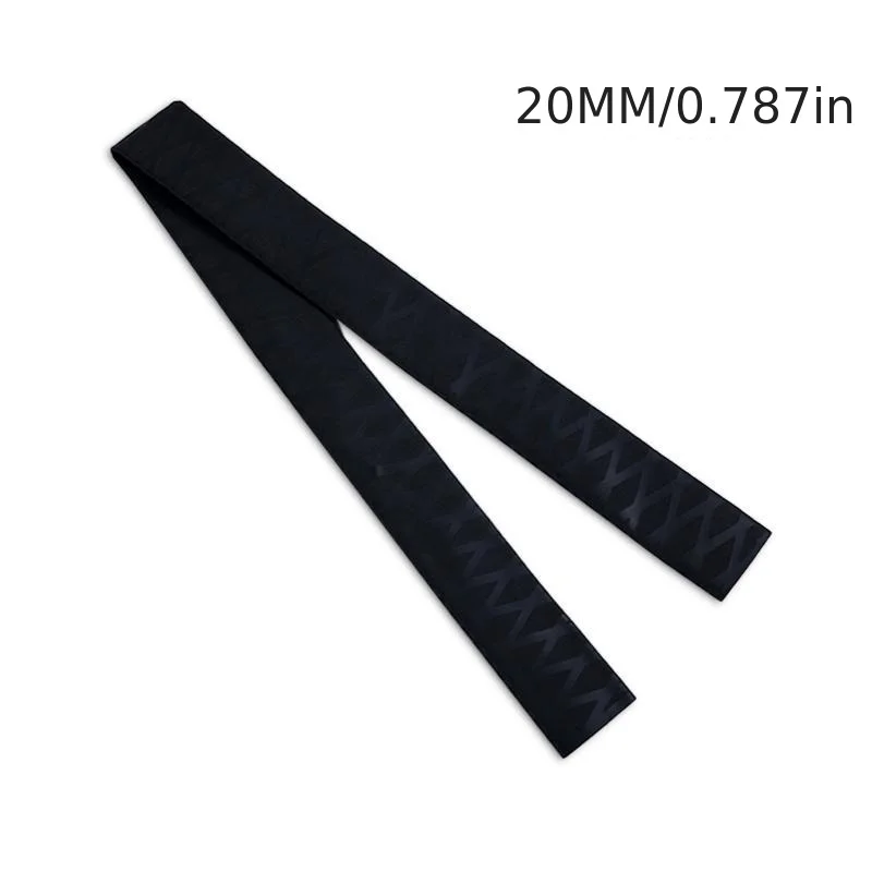 Tubo termorretráctil de 1m, envoltura impermeable para pesca, caña de pescar, funda para raqueta de bádminton, tubo de PVC, funda para Cable de agarre, alambre negro - imagen 3