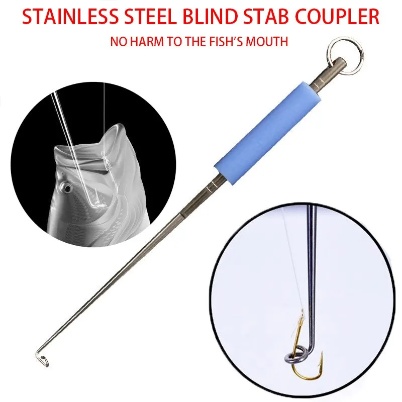 Extractor de anzuelos doble pieza acero inoxidable