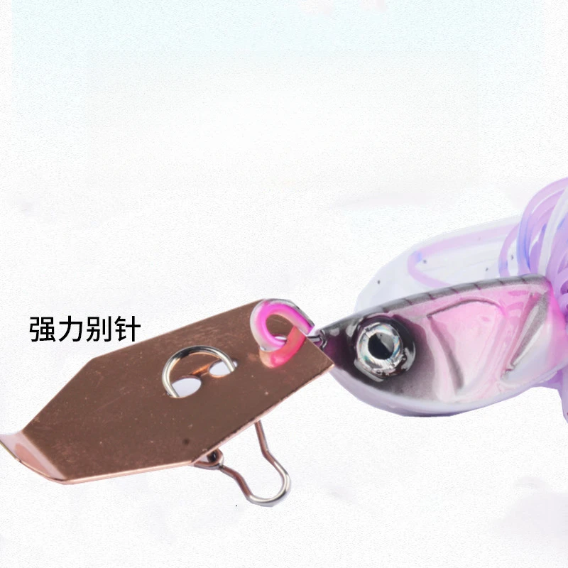 1Pc 10G 14G Chatter cebo giratorio cebo de pesca sin malezas Buzzbait wobbler chatterbait para lubina pike walleye pez - imagen 4