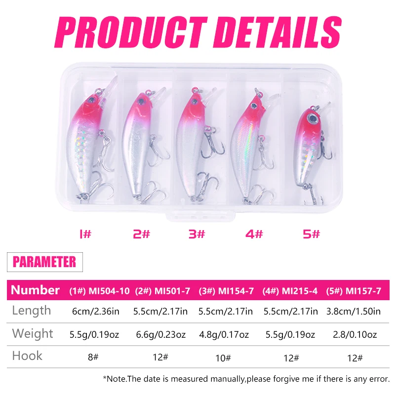 Señuelos Crankbait Minnow para lubina, lucio y trucha de agua dulce - imagen 3