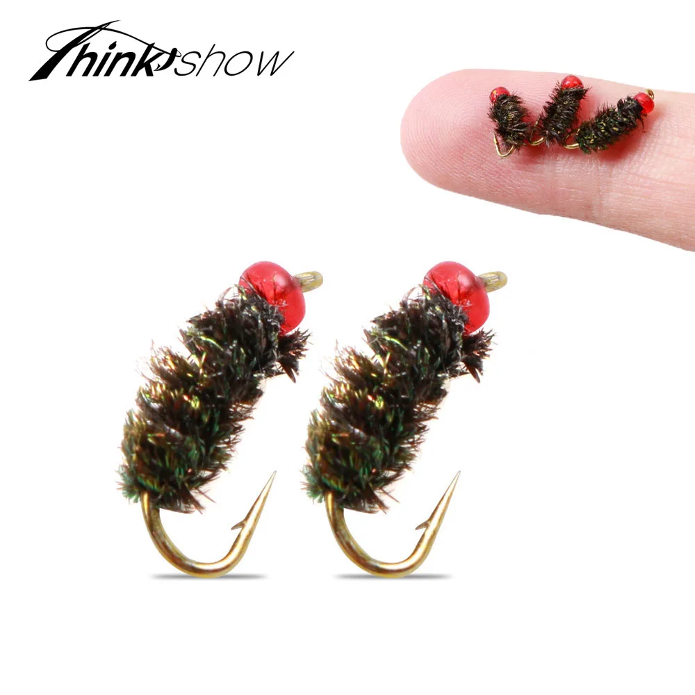 10 piezas 16 #   18 #   20 #   Moscas artificiales insectos falsos Señuelos de Pesca cebo manivela gancho productos abeja mosca trucha para pesca de peces Takcle flotante