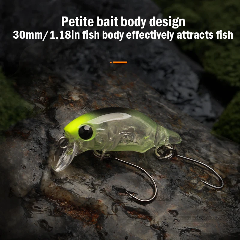 Leydun-señuelos de pesca con superficie marioneta, pececillo, 30mm, 1,5g, flotante, poco profundo, Crankbait, Swimbaits artificiales, aparejos - imagen 4