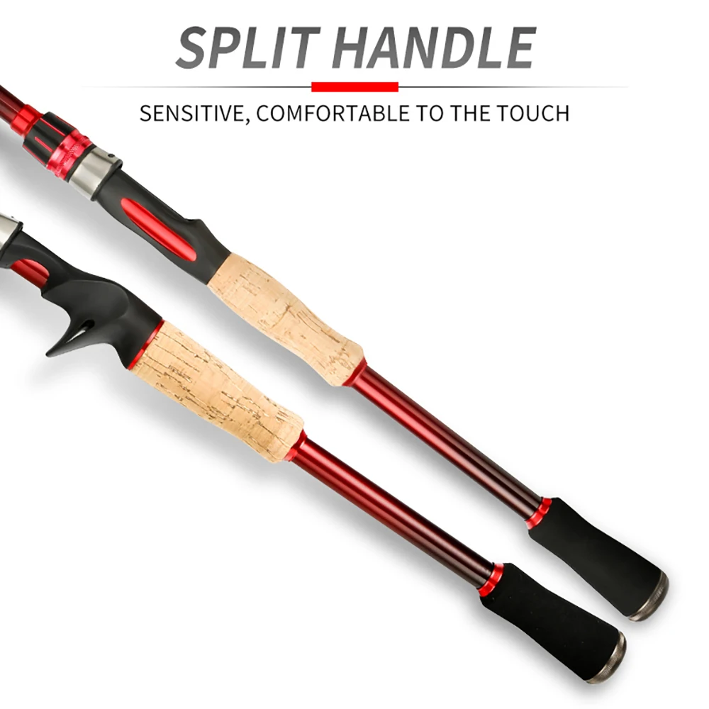 PROXPE-caña de pescar de fibra de carbono, caña de pescar telescópica de fundición giratoria portátil de bolsillo súper corto, 2,1 m, 2,4 m, 2,7 m, 3,0 m, nueva - imagen 4