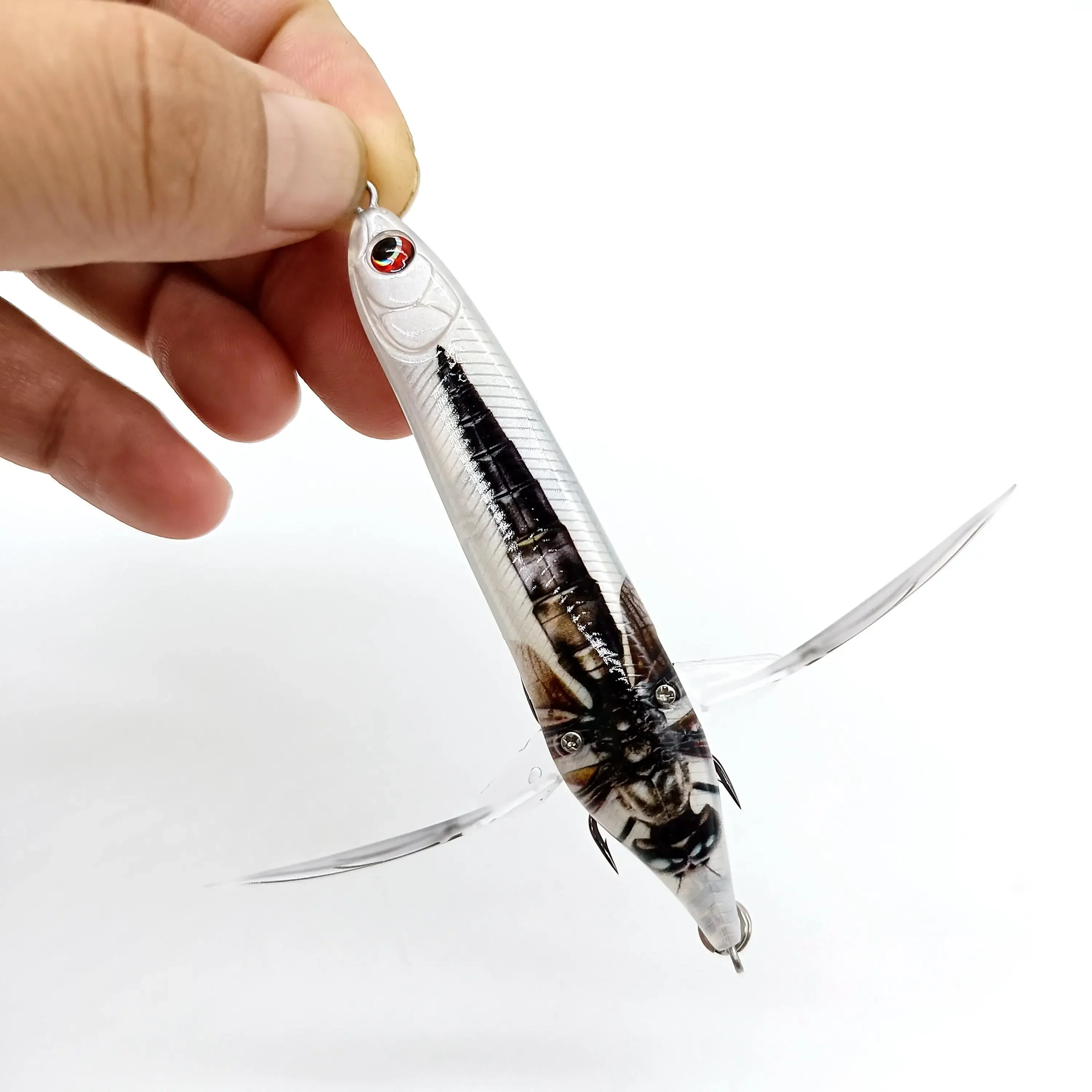 DUODUOYU 1 Uds 2023 nuevo señuelo de pesca de libélula Topwater 6,5g 80mm ala flotante cebo Artificial Wobblers accesorios de pesca - imagen 2