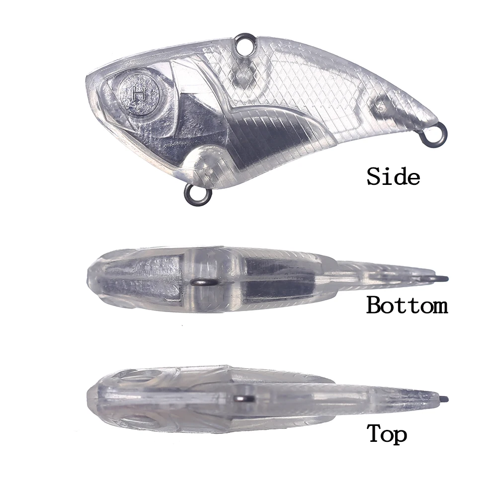 Chan'sHuang-señuelo de pesca Artificial, cebo en blanco sin pintar, 20 piezas, 5,5 CM, 13,5G - imagen 3