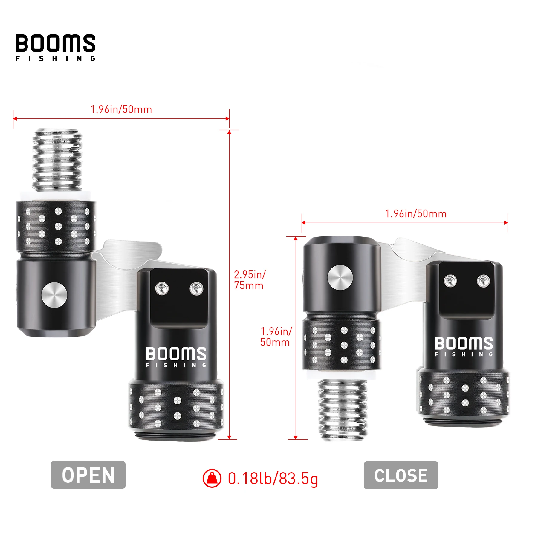 Booms Fishing TM1 Adaptador Conector Caña para Red de Aterrizaje - imagen 4