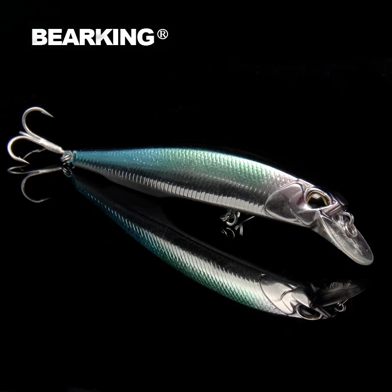 Bearking-señuelo de pesca artificial suspendido, cebo duro para pececillos, CrankBait, dive, 14,5-0,8 m, 10cm, 1,5g - imagen 3