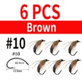 6pcs A Brown  10