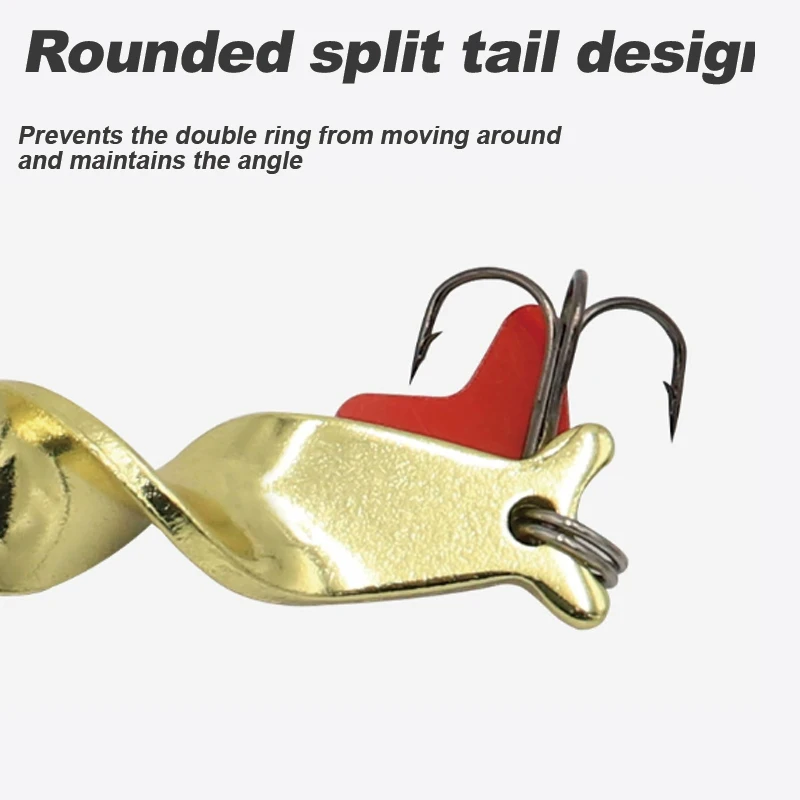 Wondersee-Juego de Señuelos de Pesca, 5 uds., 11g, 21g, 28g, cucharas de pesca, anzuelos triples, cebos de Metal duro, cuchara de fundición, señuelos para salmón y lubina - imagen 3