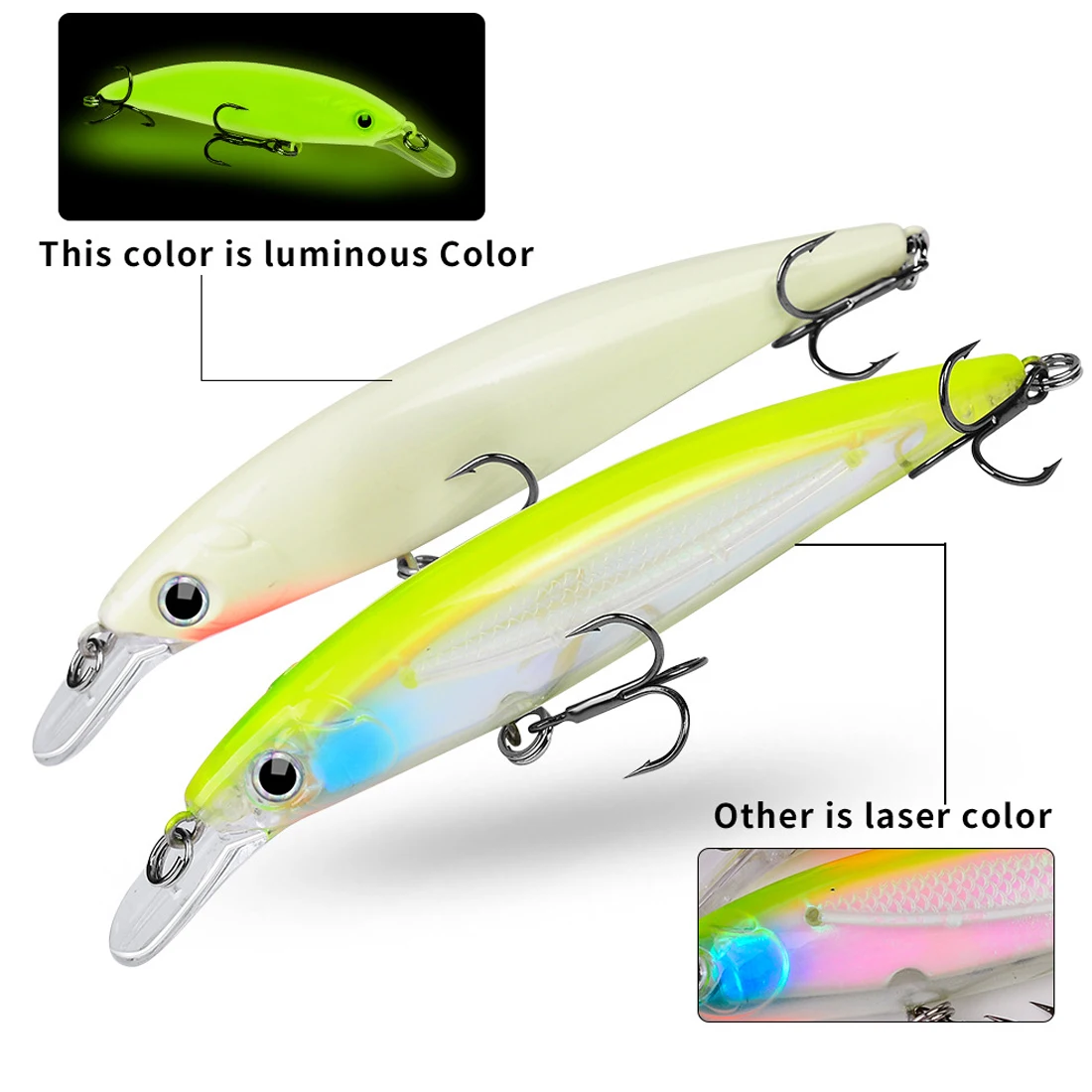 Señuelo hundido FishTrip Minnow 11cm para lubina y trucha - imagen 3