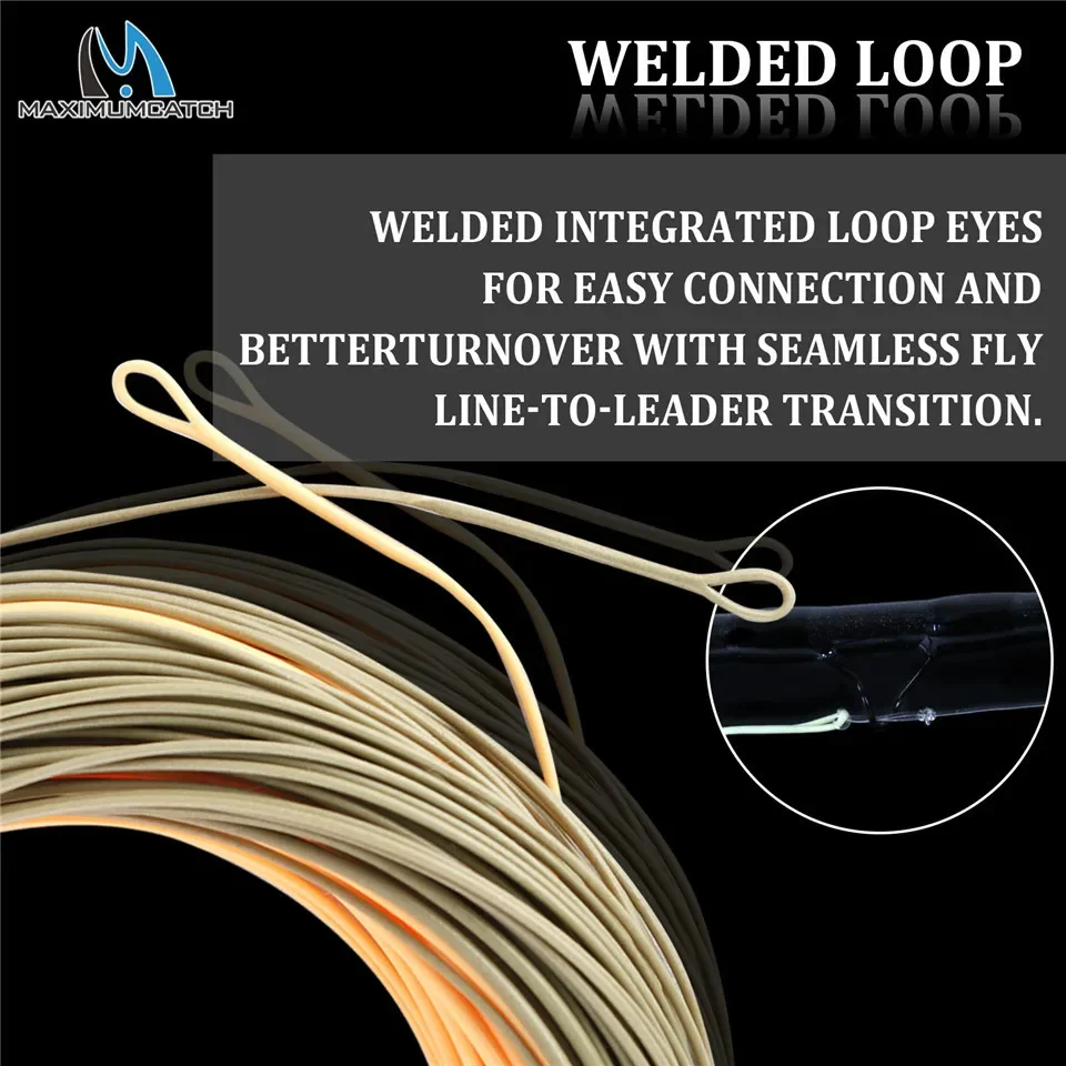 MAXIMUMCATCH sedal Spey una mano con bucles soldados camuflaje - imagen 3