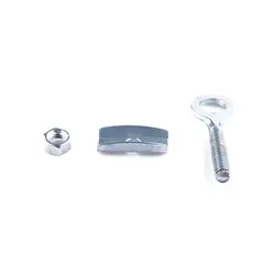 Tensor de cadena BMX ajustable plateado para marcha única fija