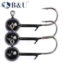 B&U Jig Head con púas – Cabezas de plomo para vinilo
