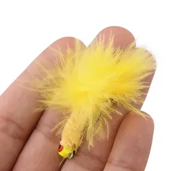 5 uds pesca tipo de pez cabezas de plantilla pluma de marabú anzuelos de cabeza de plantilla Kit de Señuelos de Pesca para Walleye Panfish Sunfish Bluegill perca cebo