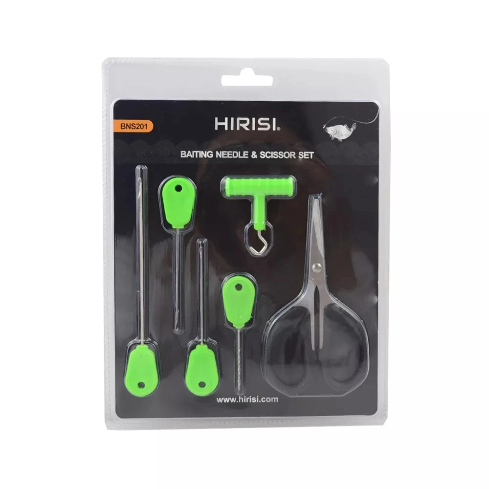 Hirisi-tijeras de pesca de carpa, herramienta para nudos con aguja de cebo, alicates para juego de cebo de pesca, accesorios de pesca - imagen 2
