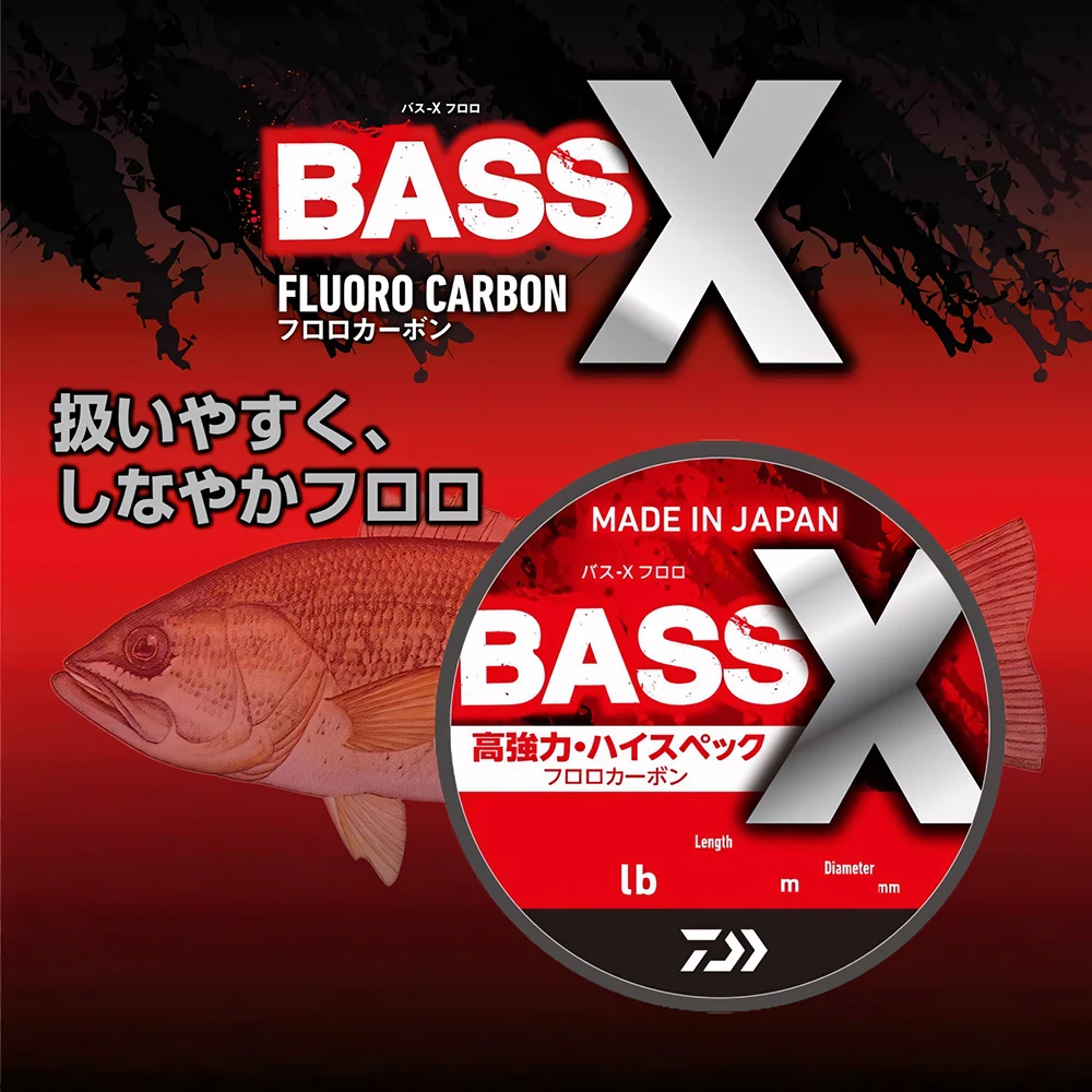 25 Línea de pesca DAIWA BASS-X FLUORO 240M 3-25LB línea líder de fibra de carbono hecha en Japón - imagen 2