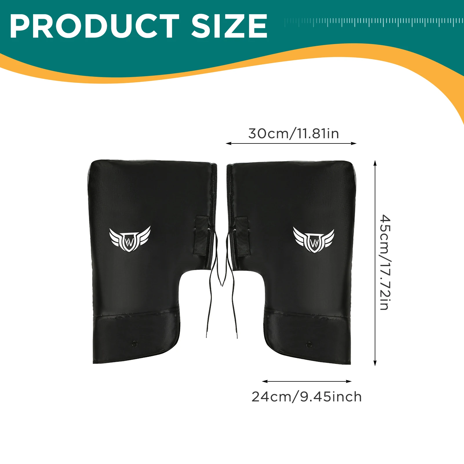 Guantes de manillar gruesos, manoplas de terciopelo a prueba de viento para exteriores, para ciclismo, montar, motocicleta, bicicleta, guantes universales para manillar - imagen 5