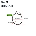 500Pcs Size M