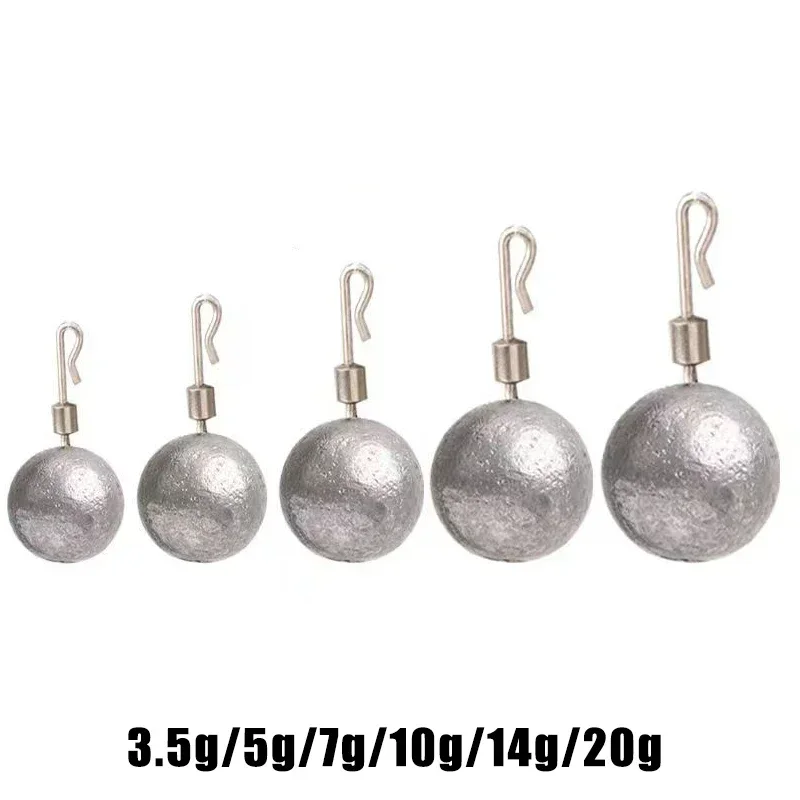 R-ring Plomos de pesca cambio rápido – Bola y cilindro - imagen 2