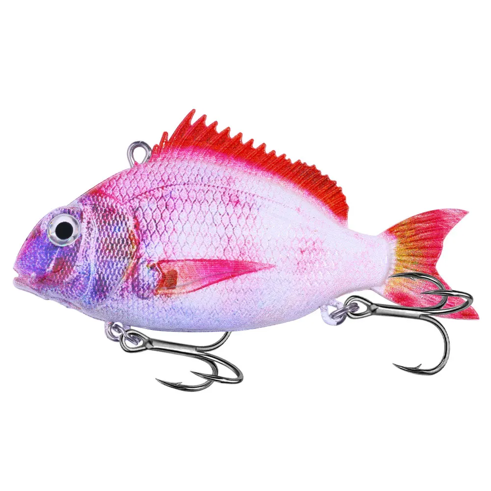 Señuelos de pesca blandos VIB, 12,5g, 25g, 30g, diseño realista, Swimbait dinámico, vibración que se hunde, cebos de pesca de mar para invierno, Wobblers, 1 ud. - imagen 4