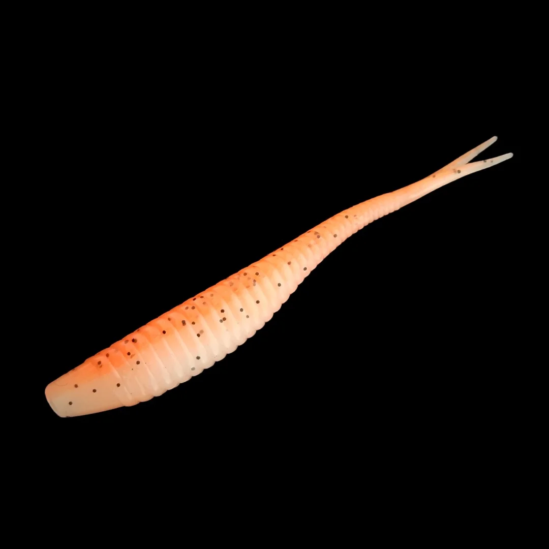 Señuelos blandos de pesca de piezas, cebos de plástico de 7cm, cola de paleta bifurcada realista, Swimbaits para agua dulce para Crappie Bass Walleye, 10 unidades - imagen 3