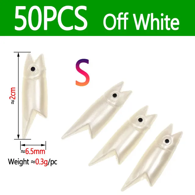 50pcs Off White S