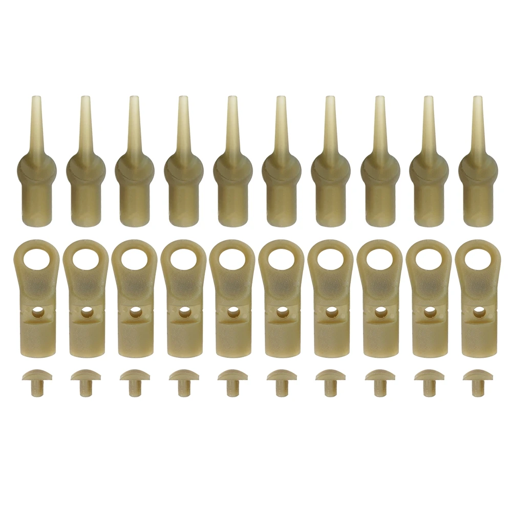 Hirisi-Juego de 10 anillos de pesca de carpa, cuentas de goma para carpa Chod, aparejos de helicópteros, aparejos terminales, accesorios de pesca - imagen 5