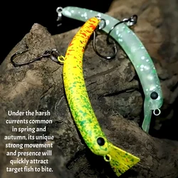 Swolfy 10 piezas 60 mm 3,8 g Crankbait Drop-Shot para correntes duras - Señuelo de trucha de acción fuerte con peso de cuentas de tungsteno