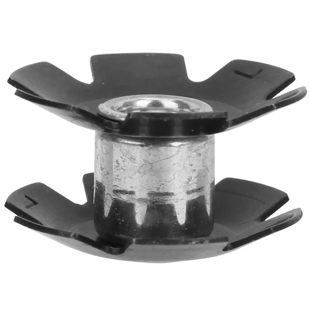 Tuerca estrella de acero de aleación de 8 Uds., fácil instalación, tuerca estrella ligera para horquilla de bicicleta negra para horquilla de bicicleta de 28,6mm/11,1 pulgadas - imagen 3
