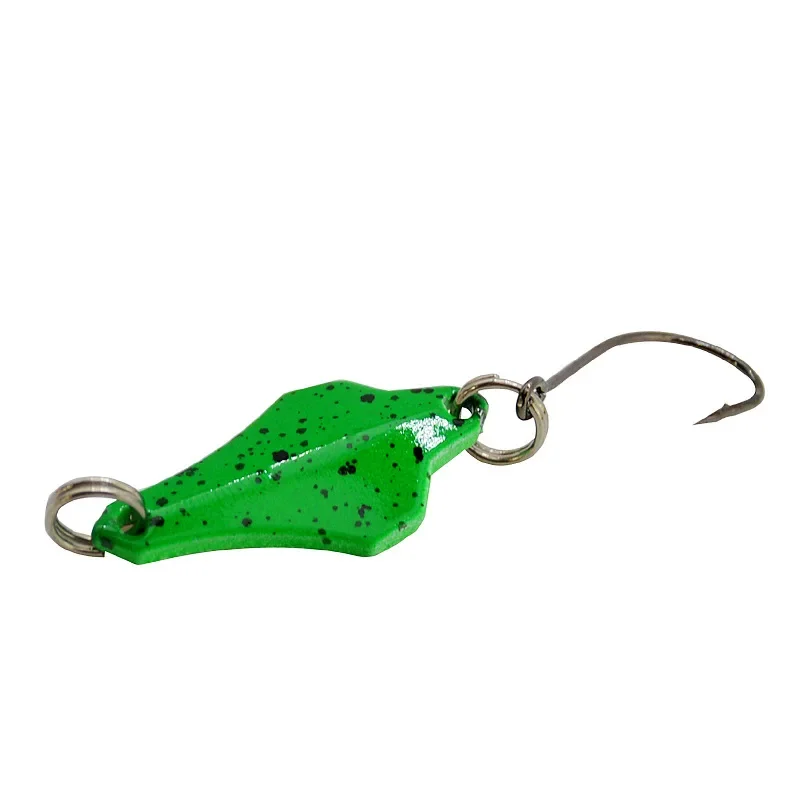 MUKUN-señuelo tipo cuchara de 3g para pesca, bolsa de 5 piezas, señuelos duros artificiales, cebo, cucharas de pescado pequeñas, anzuelo individual - imagen 5