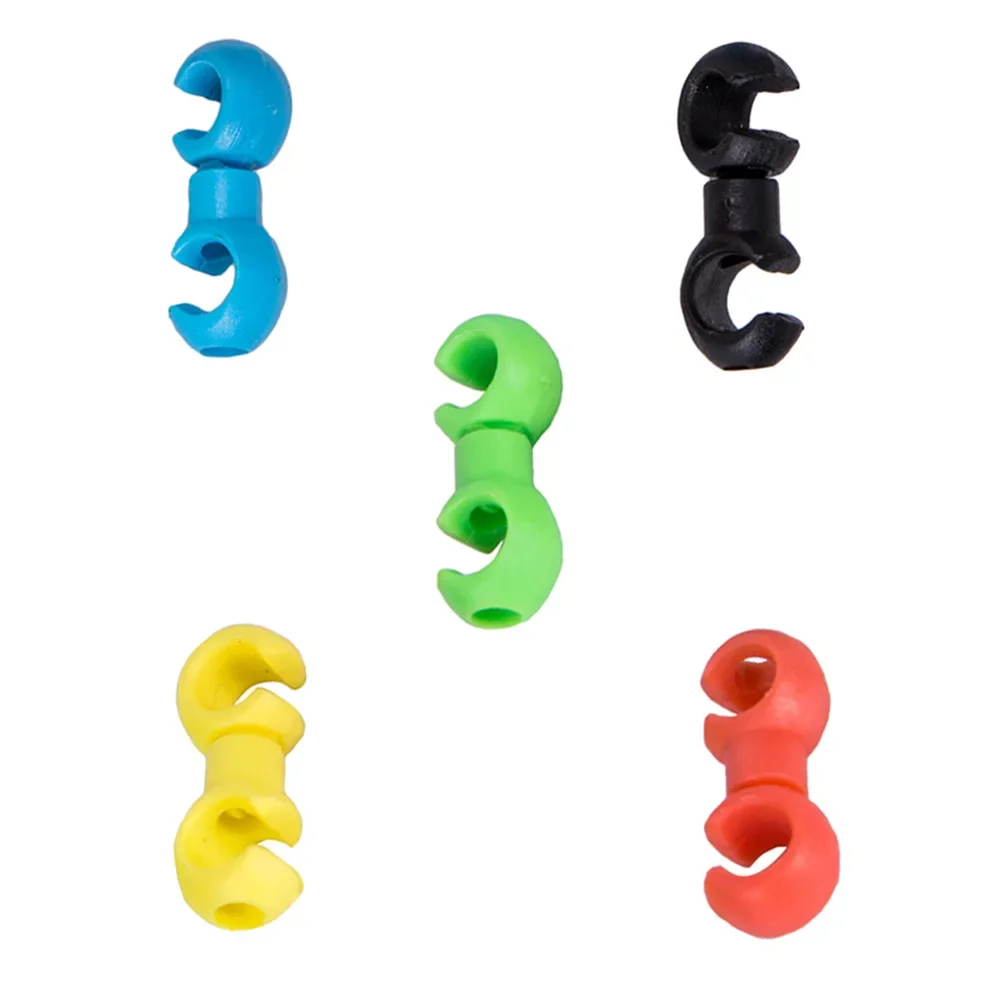 10 Uds. Accesorios para bicicleta de montaña, tipo esposas, hebilla de cubo, dispositivo de almacenamiento, tubo de cambio, manguera de freno, hebilla S - imagen 3