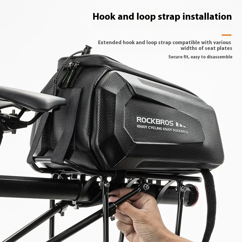 ROCKBROS Baúl rígido portaequipajes trasero – Bolsa bicicleta dura - imagen 3