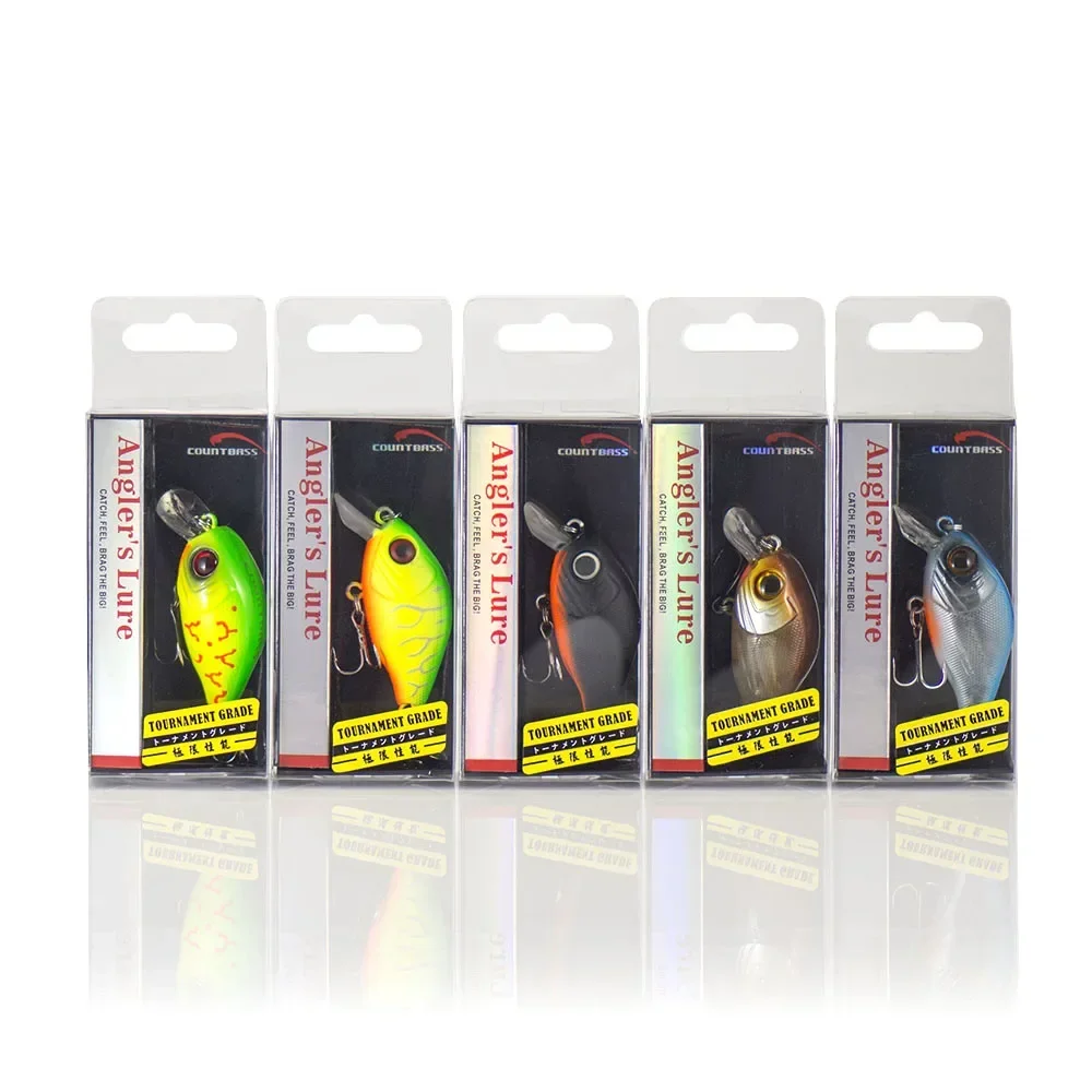 Countbass 43mm 7g manivela cebo plástico duro Señuelos de pesca Wobbler para lubina trucha Pike - imagen 4