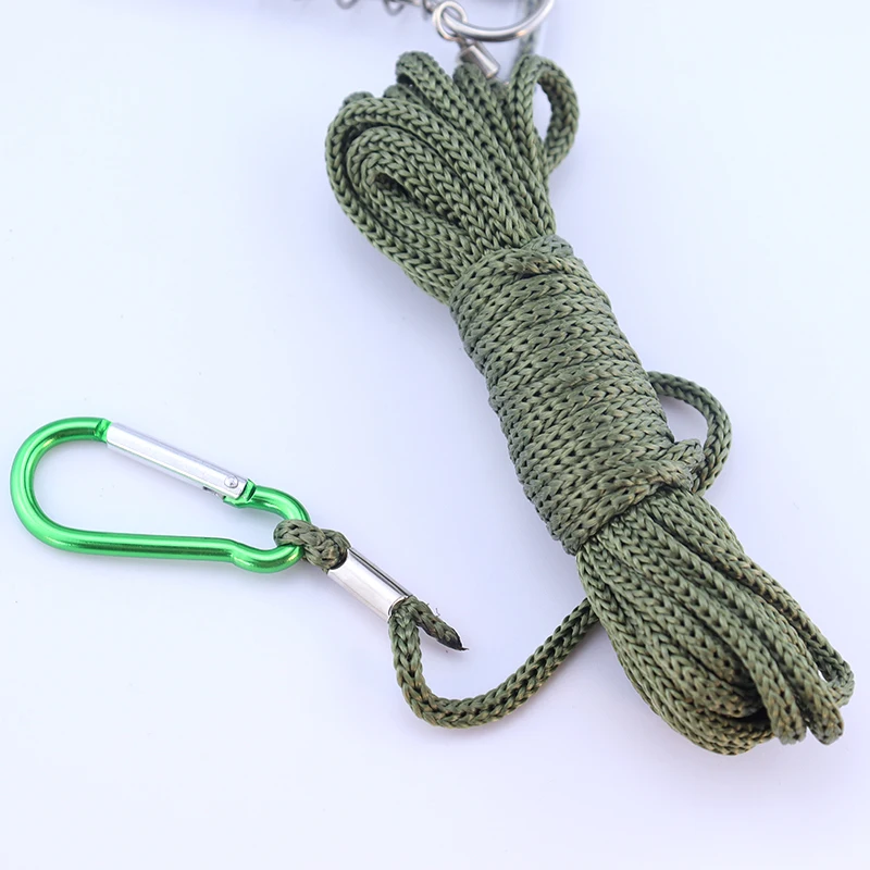 Cuerda de pesca de 5 metros, hebilla de bloqueo de pez de río de acero inoxidable, aparejos de pesca deportivos al aire libre, cordón, accesorios de pesca de carpa Kukan - imagen 3