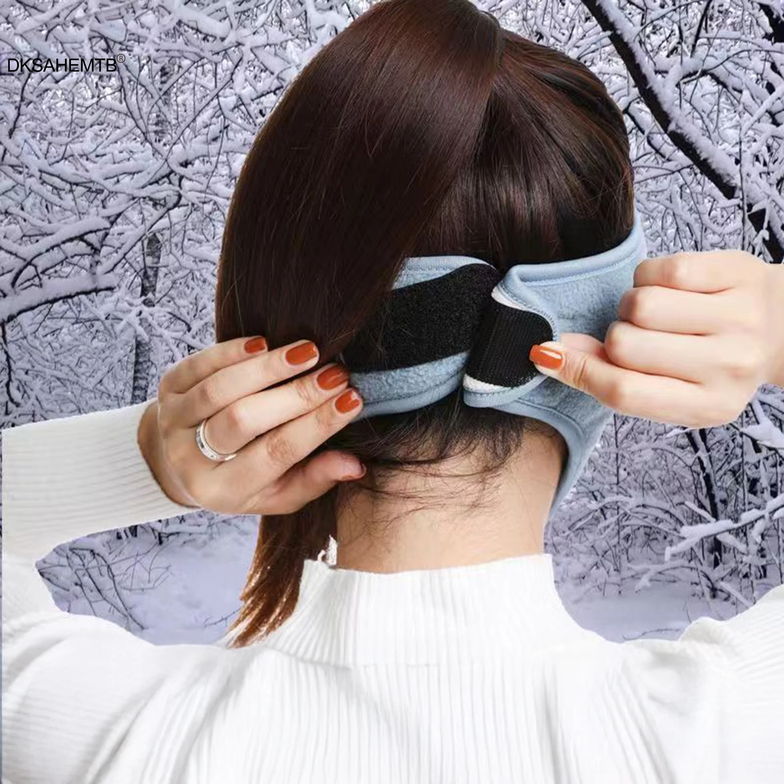 Máscara facial cálida de invierno, máscara fría de cara completa de terciopelo grueso para hombres y mujeres, ciclismo al aire libre, equitación, esquí, pesca, máscara a prueba de viento - imagen 3