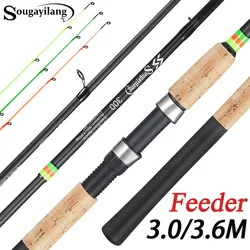 Sougayilang Caña de pesca ultraligera – Fibra de carbono spinning