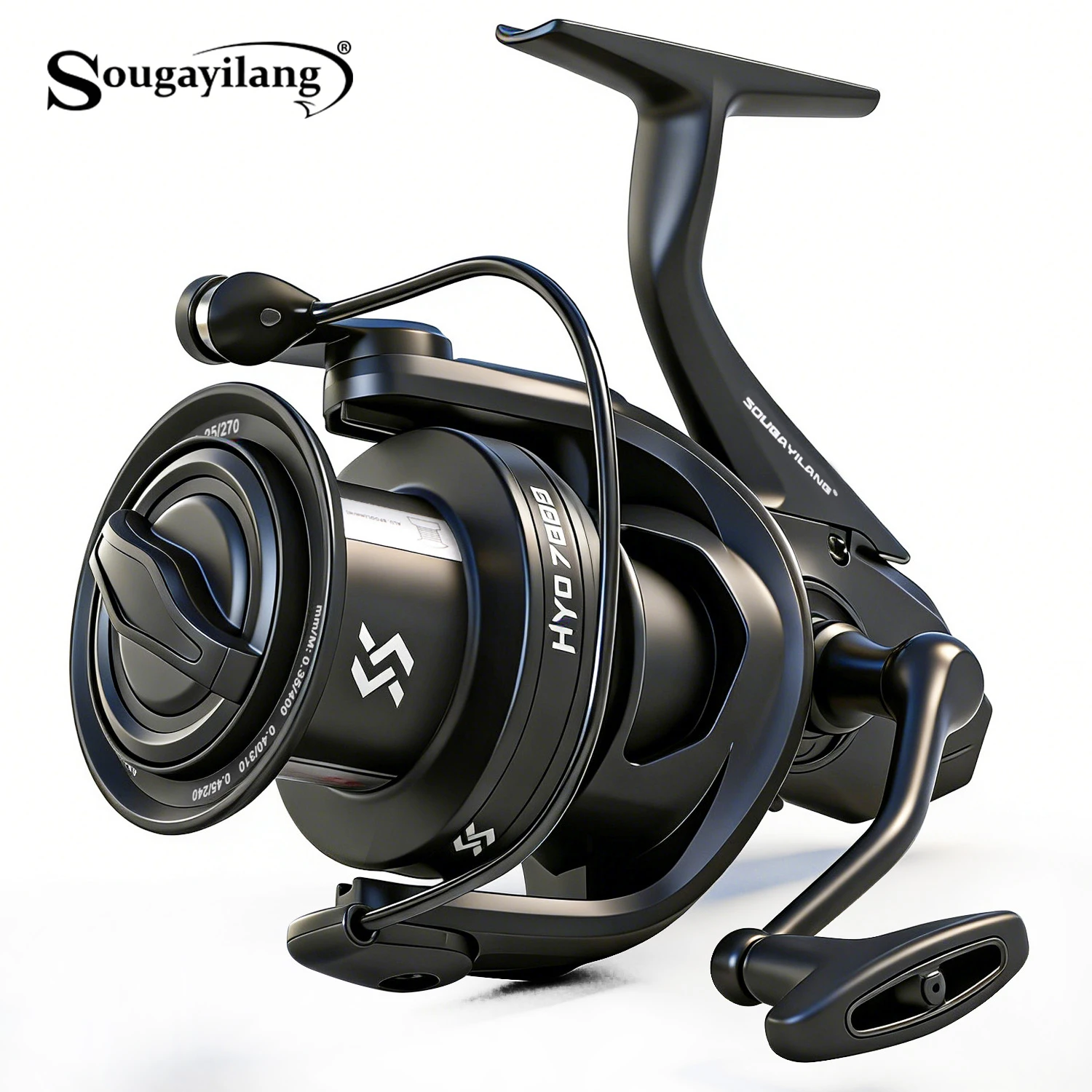 Carrete de Pesca Sougayilang HYD7000 con bobina de aluminio y arrastre - imagen 3