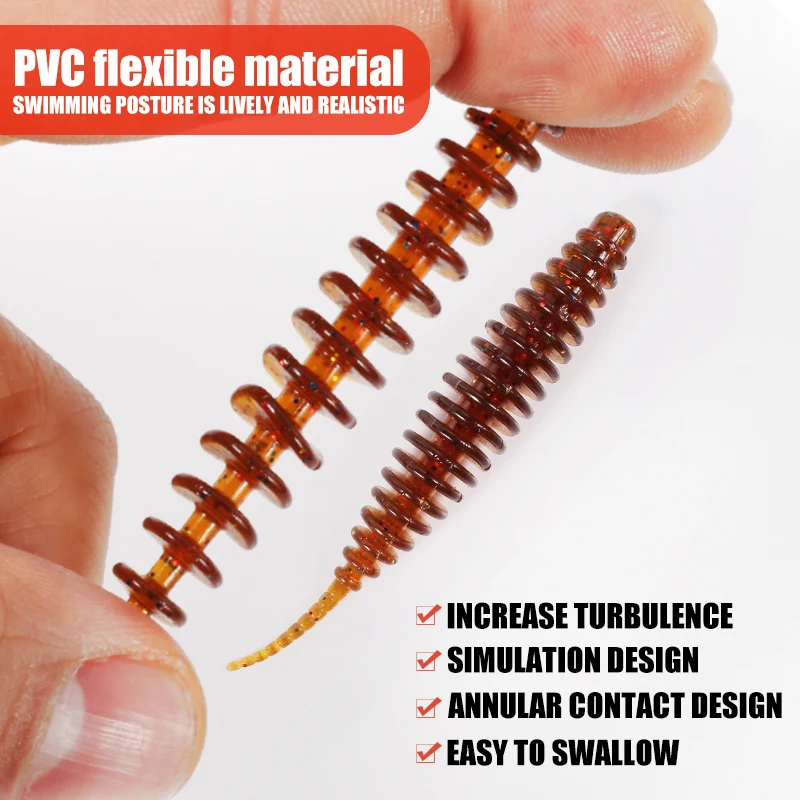 2020 cebo blando caliente TANAN 49mm 65mm Señuelos de Pesca Pesca carpa pesca lubina señuelo Isca artificial PVA - imagen 4