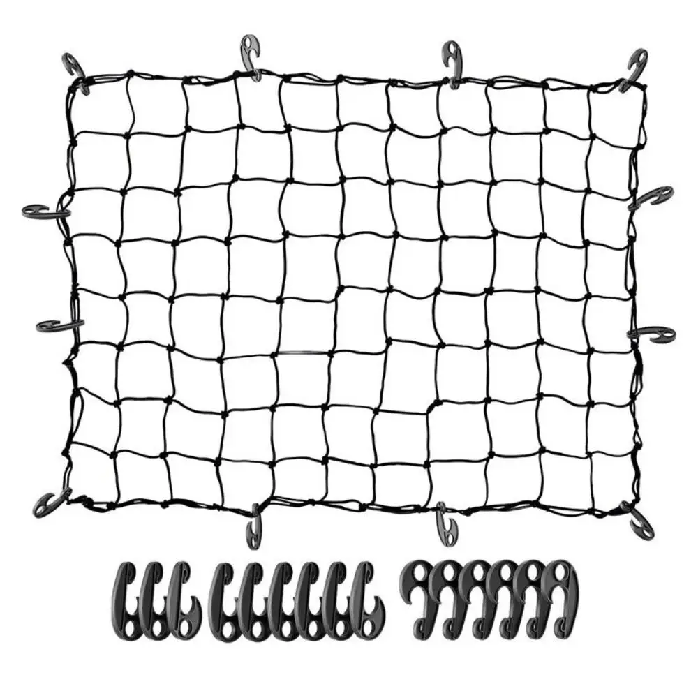 Gancho de cuerda de lona de PVC Universal para coche, gancho Bungee negro para tienda de campaña, organizador de red de camión, gancho de plástico - imagen 5