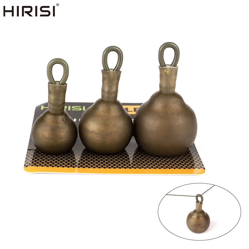 Hirisi Plomos para carpa con clips de retención – Accesorios pesca - imagen 4