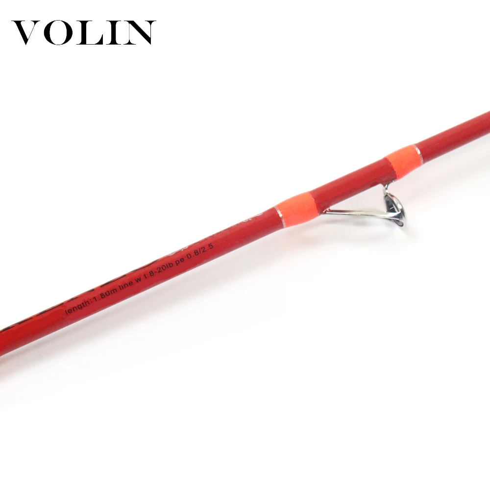 VOLIN-caña de pescar de Jigging lento, 1,8 m, power Ocean, caña de pescar de carbono para mar, peso de línea 8-20IB - imagen 3