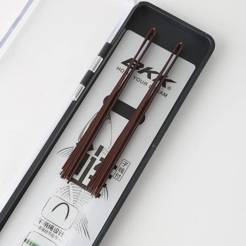 BKK Línea trenzada sin nudos Ganchos dobles Producto acabado Nuevo East China Diente de lobo Carpa Fuerte Cetitivo Bla Pit - imagen 4