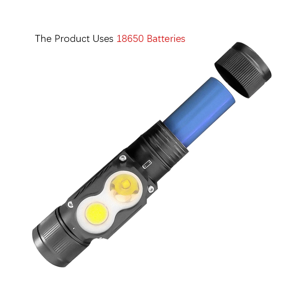 Faro frontal LED recargable para pesca nocturna – luz blanca y roja - imagen 4