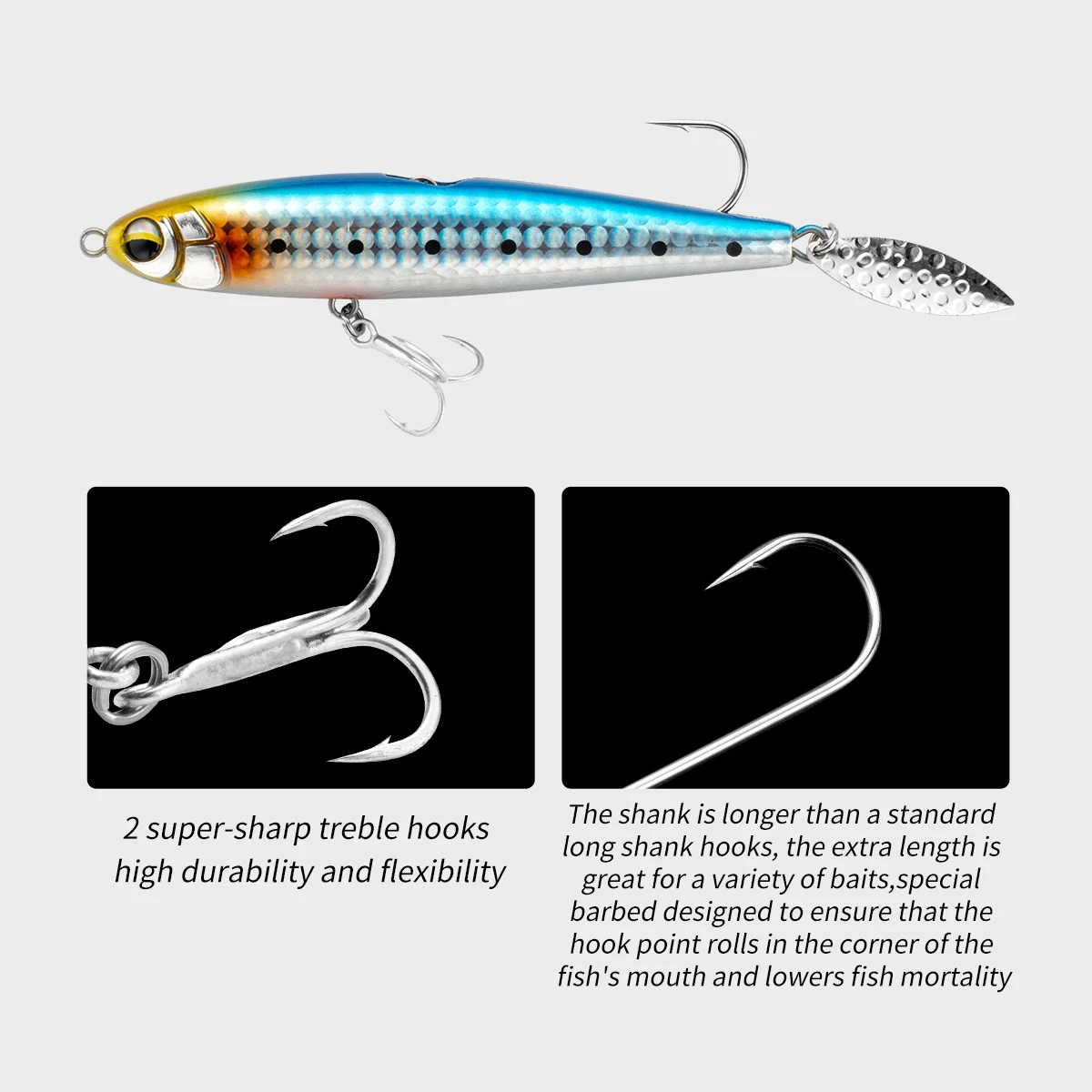 JOHNCOO-señuelo de pesca hundido, lápiz 85S 100S, 85mm, 25g, 100mm, 30g máx., 90m de largo, lápiz de fundición, cebos duros de agua salada - imagen 3