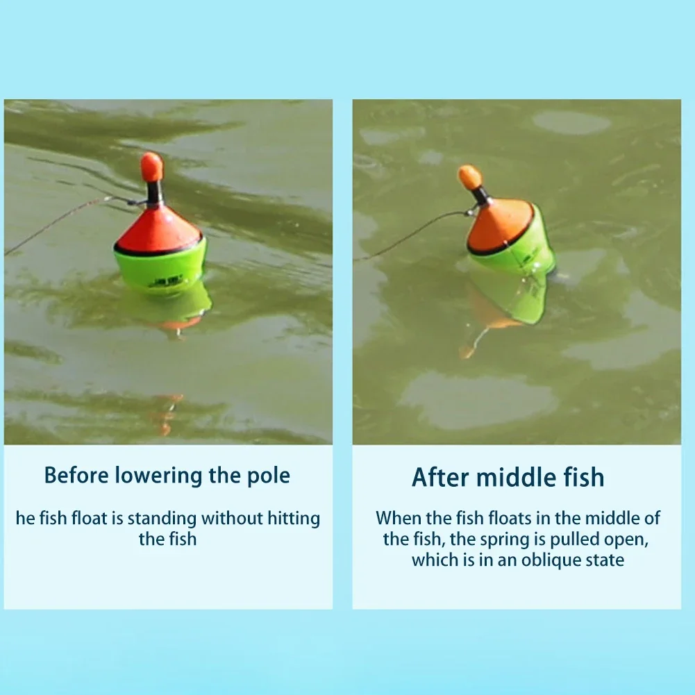 Flotador de pesca automático portátil, accesorios de Bobber rápido, artefacto rápido, juego de Bobber, herramientas de dispositivo flotante de pesca en el océano, 1-3 uds. - imagen 4