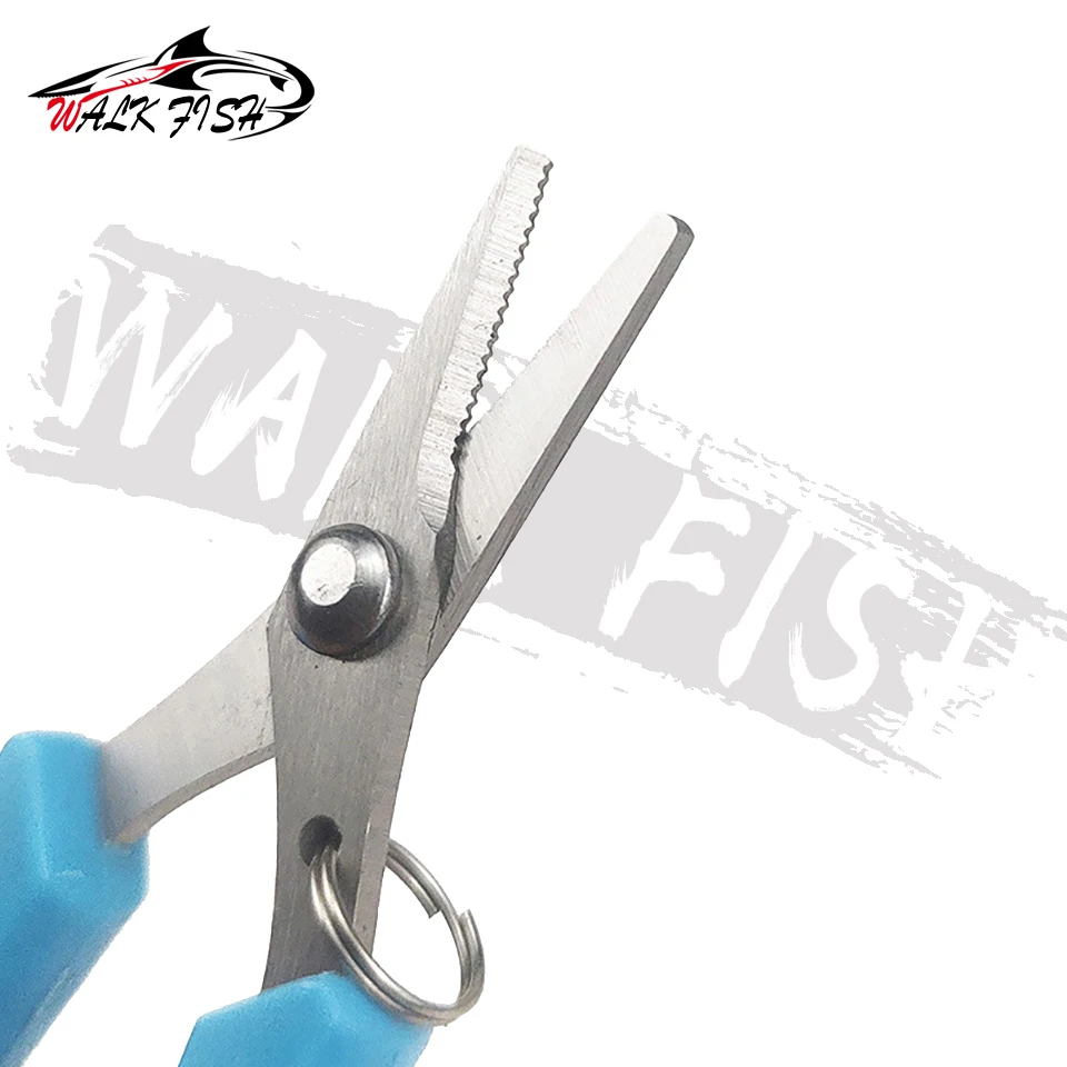 WALK FISH-tijera de pesca tipo Camarón, sedal de acero inoxidable, cortaúñas, aparejos de pesca multiusos - imagen 5