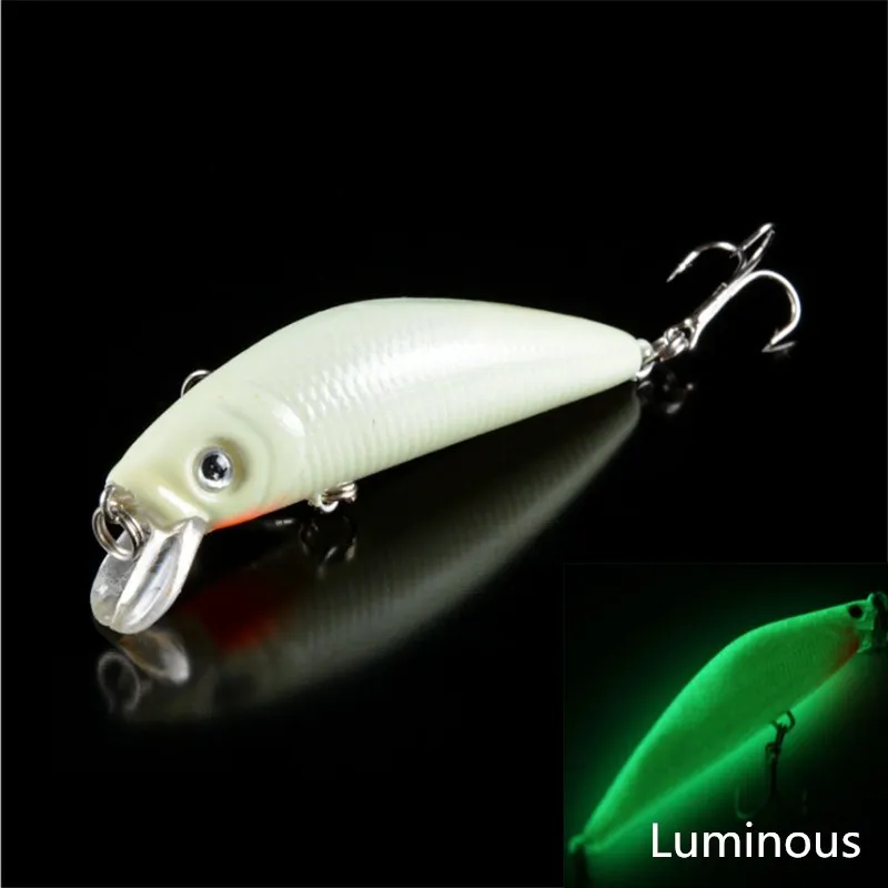 Señuelos luminosos 3D para pesca nocturna, cebos artificiales duros, Crankbaits para lubina, Lucio, Carpa, 1 piezas, 7cm, 8g - imagen 3