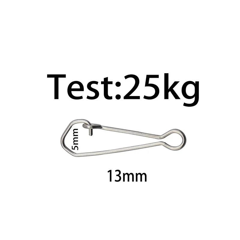 100 unids/lote pesca de carpa giratoria Snap Rolling Lock Pin conector de anzuelo de pesca de mar aparejos de enlace de seguridad accesorios de pesca - imagen 4