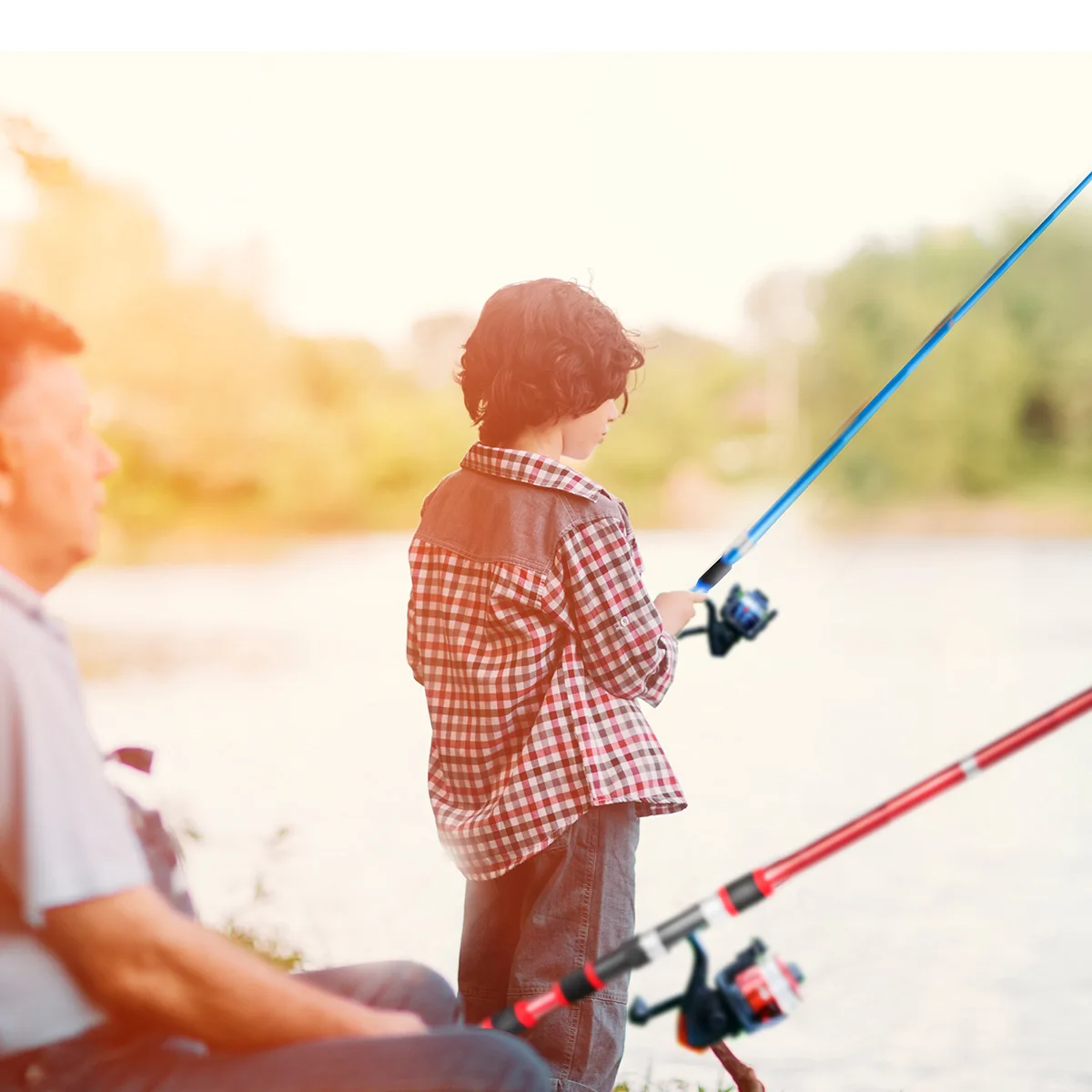 Juego de cañas de pescar, kits combinados de cañas de pescar y carretes giratorios, cebos de caña giratoria telescópica de 1,8 M, juego de señuelos, anzuelos de equipo de pesca de viaje - imagen 5